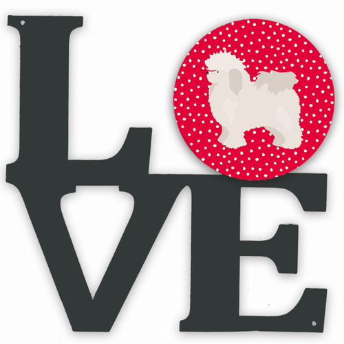 Dog Metal Wall Artwork LOVE - S000213B001695P013424V000