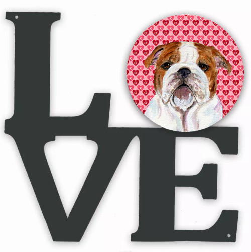 Dog Hearts Love and Valentine's Day Metal Wall Artwork LOVE - SS4484WALV