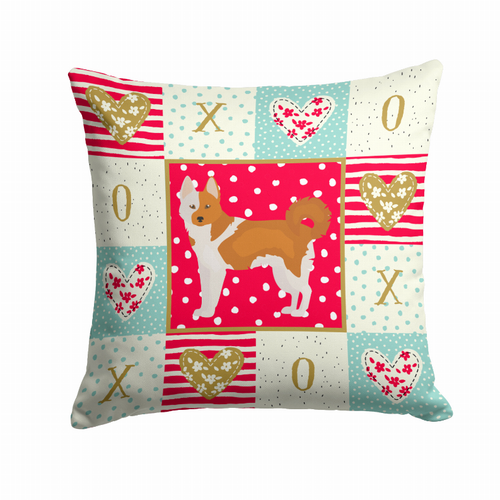 Love Design with Dog Fabric Decorative Pillow - S000213B001695P010404V000
