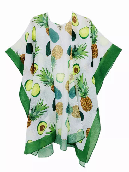 Avocado & Pineapple Kimono