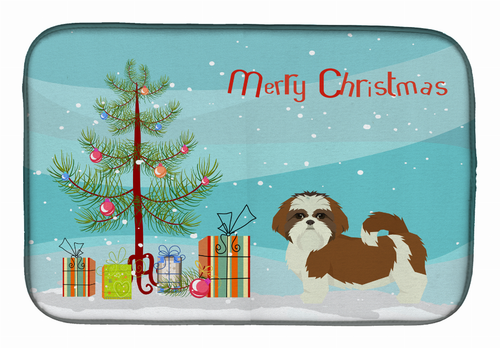 Dog Breed/Merry Christmas art Dish Drying Mat - S000213B001695P000485V000