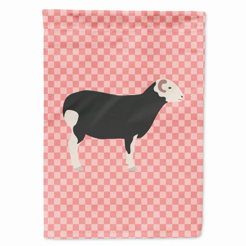 Animal/Bird Themed Pink Check Flag Canvas - BB7970CHF