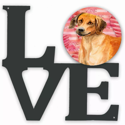 Dog Love & Hearts Metal Wall Artwork - S000213B001695P012500V000