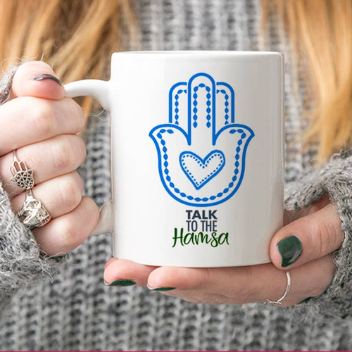 Talk to the Hamsa Mug - S002185B002703P000257V002