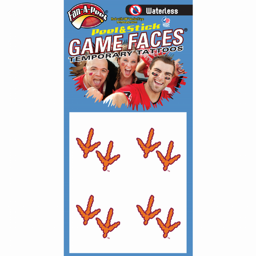 Waterless Peel & Stick Temporary Tattoos Fan-A-Peel / Gamesfaces - S001235B001967P000006V255