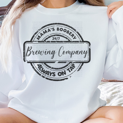 Mama's Boobery Crew Neck Sweatshirt - TheBlendedOwl000942