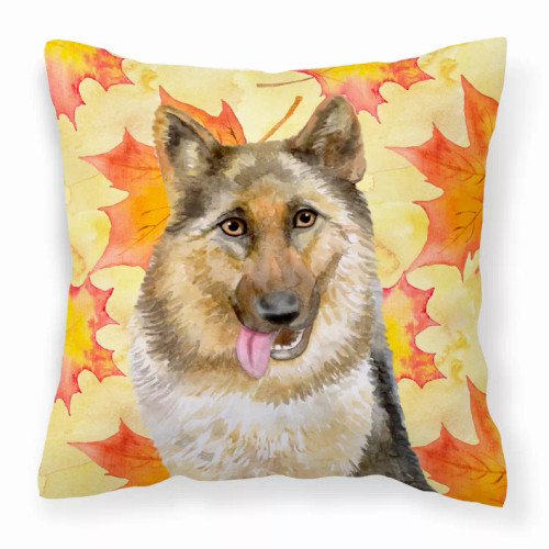 Fall Design with Dog Fabric Decorative Pillow - S000213B001695P114040V000