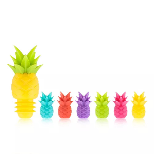 Pineapple Charms And Bottle Stopper By True