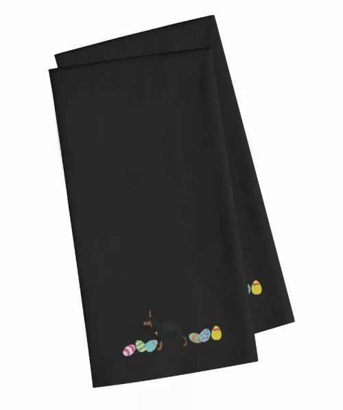 Easter Dog Design Embroidered Kitchen Towel Set of 2 - S000213B001695P114902V000