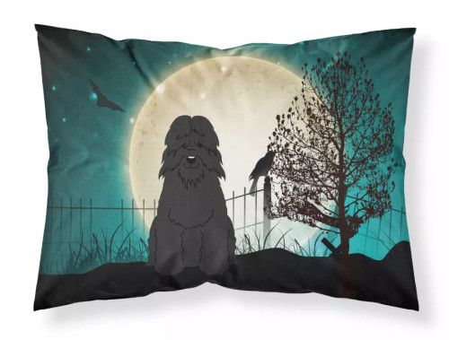 Halloween Scary With Dog Fabric Standard Pillowcase - S000213B001695P069582V000