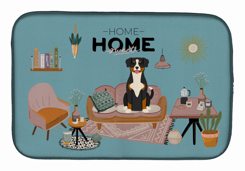 Dog in Sweet Home Dish Drying Mat - S000213B001695P020175V007