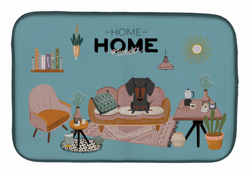 Dog in Sweet Home Dish Drying Mat - CK7977DDM