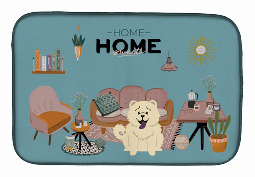 Dog in Sweet Home Dish Drying Mat - CK7985DDM