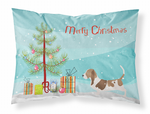 Merry Christmas Tree With Dog Fabric Standard Pillowcase - S000213B001695P072018V000