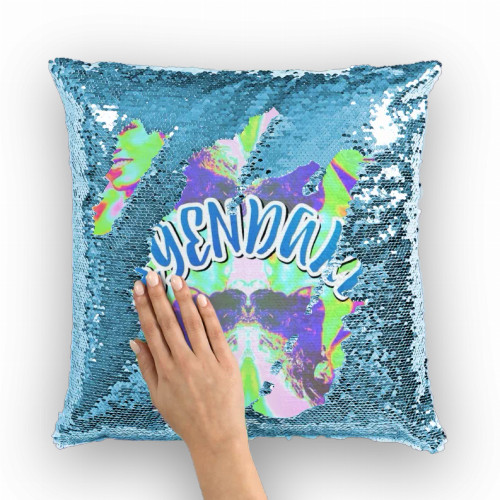 Christina Jenkins Sequin Cushion Cover - SUB-CUSHS-LBLUE-16S-4