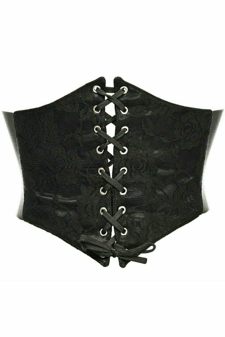 Lavish Lace Overlay Corset Belt Cincher - LV-1421-L