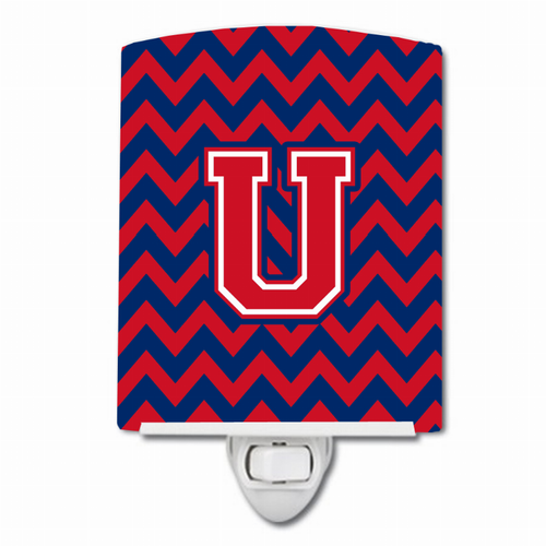 Letter Chevron Ceramic Night Light - CJ1054-UCNL