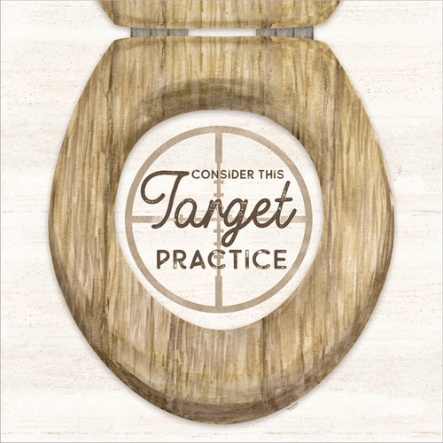 Bath Art IV-Target Practice by Tara Reed, Canvas Art - C1088123-0240000-YCCQAMA