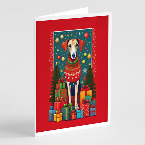 Azawakh Hound Holiday Christmas Greeting Cards Pack of 8