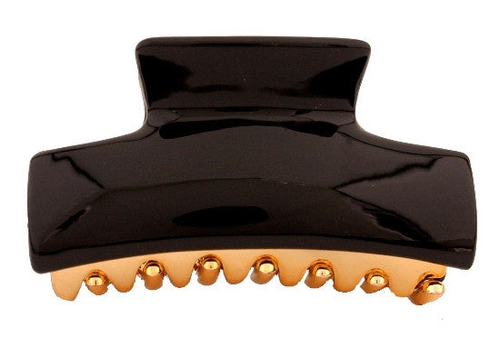 Med Gold Hair Claw With Alex Decoration Black