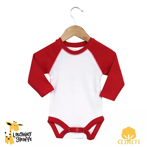 The Laughing Giraffe Baby Raglan Onesie Long Sleeves - S001067B001755P000207V003