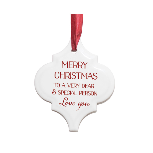Ornament Merry Christmasspecial Person Ornament Merry Christmasspecial Person