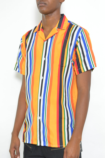 Latitude Striped Button Up - WS7411-2X