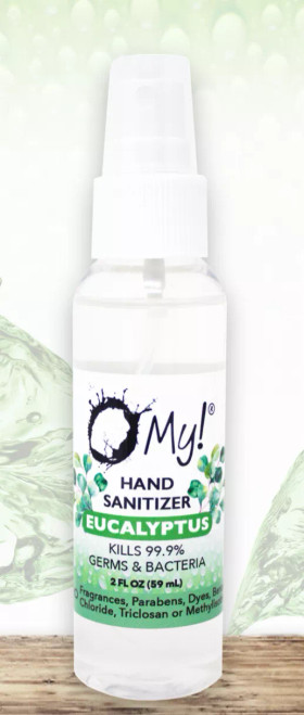O My! Hand Sanitizer - Free from, Parabens, Dyes, Benzalkonium Chloride, Triclosan and Methylisothiazolinone - 70% Isopropyl Alcohol with Aloe Vera- Made in USA