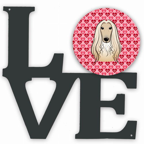 Dog Face xoxo Hearts Metal Wall Artwork LOVE - S000213B001695P011920V000