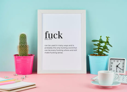 Fuck - Greeting Card/Wall Art Print - S001499B002081P000221V003