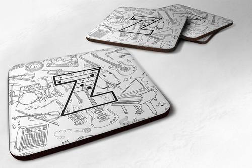 Letter Musical Note Letters Foam Coaster Set of 4 - CJ2007-ZFC