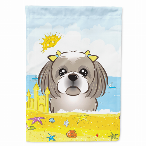Summer Beach/Dog Breed Flag Canvas - BB2118CHF