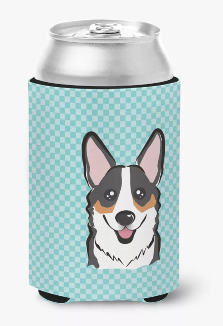 Dog Face Checkerboard Can or Bottle Hugger - S000213B001695P042896V000