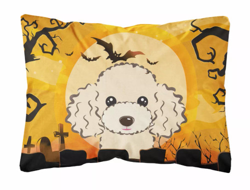 Halloween Dog Art Canvas Fabric Decorative Pillow - S000213B001695P057483V000