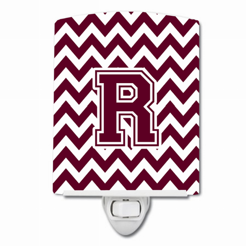 Letter Chevron Ceramic Night Light - CJ1051-RCNL