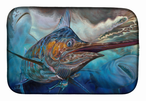 Sealife Art Themed Dish Drying Mat - JMA2000DDM