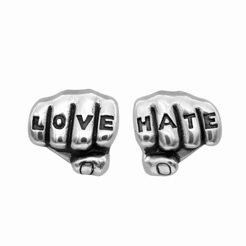 Love 'n' Hate Tattooed Hands Earrings Love 'n' Hate Tattooed Hands Earrings