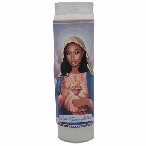 Megan thee Stallion Devotional Prayer Saint Candle