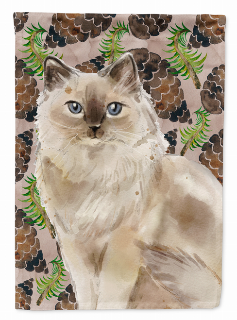 Ragdoll Pine Cones Flag Canvas House Size