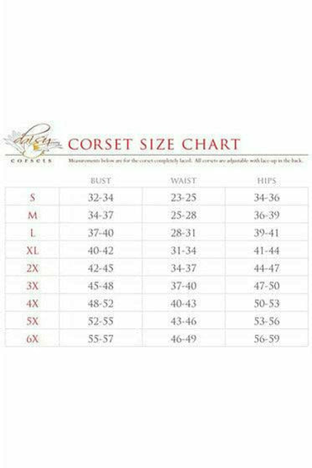 Lavish Holo & Fishnet Underwire Waist Cincher Corset - LV-1395-2X