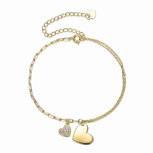 Collette Z 18K Rose Gold Plated Cubic Zirconia Adjustable Bracelet