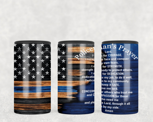 Policeman's Prayer  Steel can hugger - optional speaker