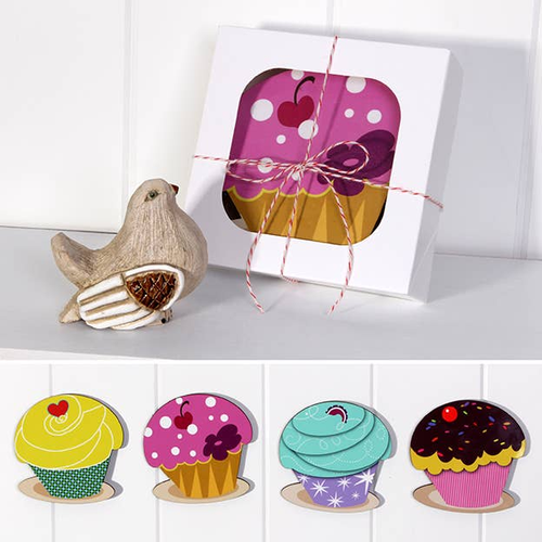 Novelty Cupcake Coasters - LIANE4