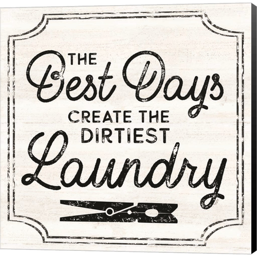 Laundry Art I-Best Days by Tara Reed, Canvas Art - C1088141-0120000-8CAAAMA