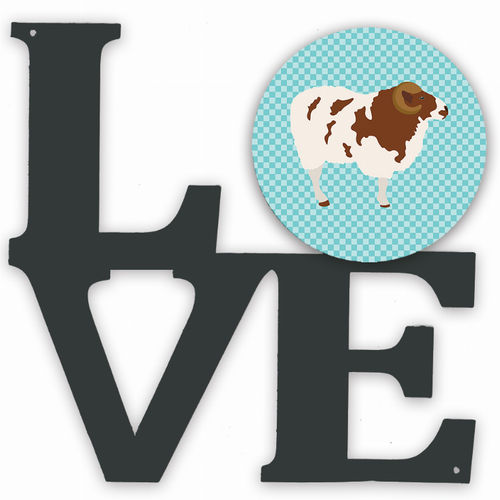 Animal Profile Artwork Metal LOVE Wall Decor - BB8149WALV