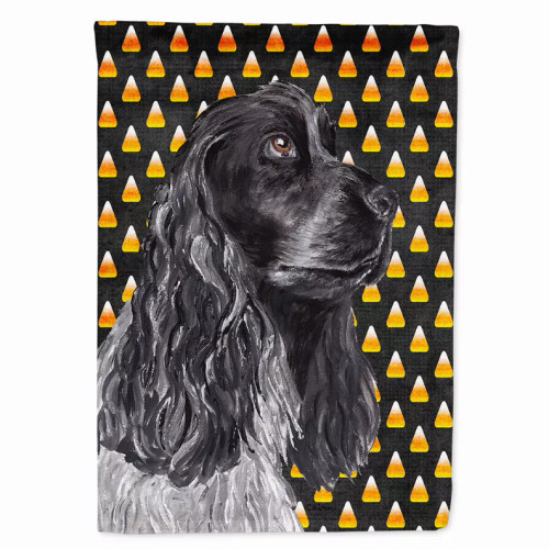 Candy Corn Halloween Dog Portrait Flag Garden Size - S000213B001695P037205V000