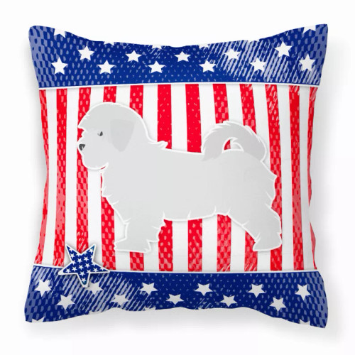 USA Design with Dog Fabric Decorative Pillow - S000213B001695P073262V000