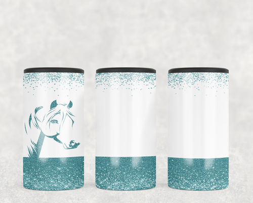 Turquoise Horse  Steel can hugger - optional speaker