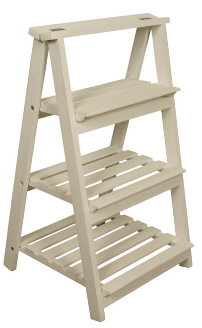 2-Tiered Wooden Garden Display Ladder