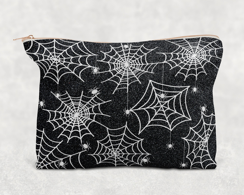 Spider Webs  Printed Canvas Zipper Bag
